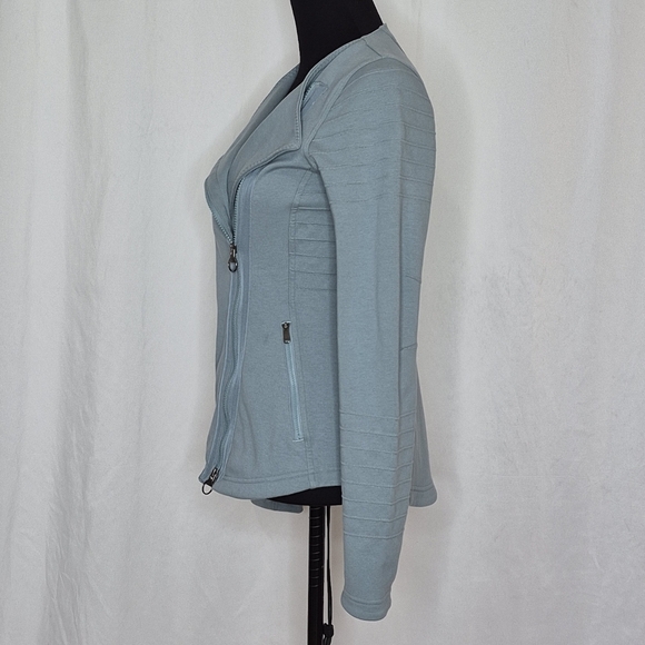 Athleta Moto Jacket w/ Asymmetric Front Zipper Moto Style Detail- Size XS - Picture 7 of 16